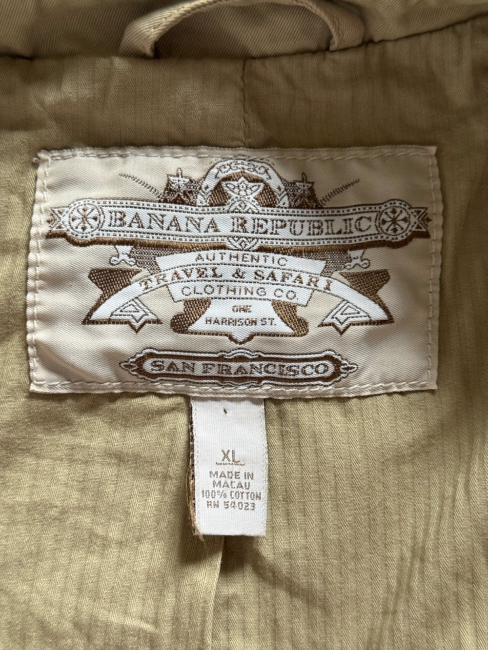 Vintage Banana Republic Safari & Travel Jacket, Men’s XL - Picture 9 of 9
